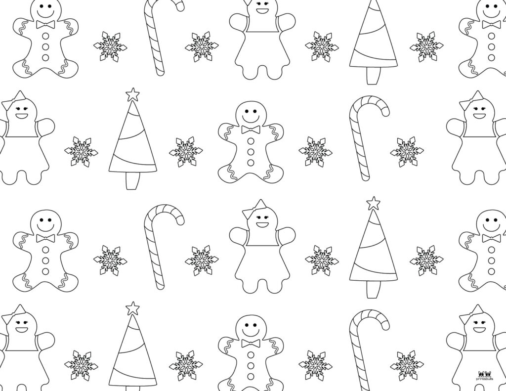 Printable Gingerbread Coloring Page-Page 10