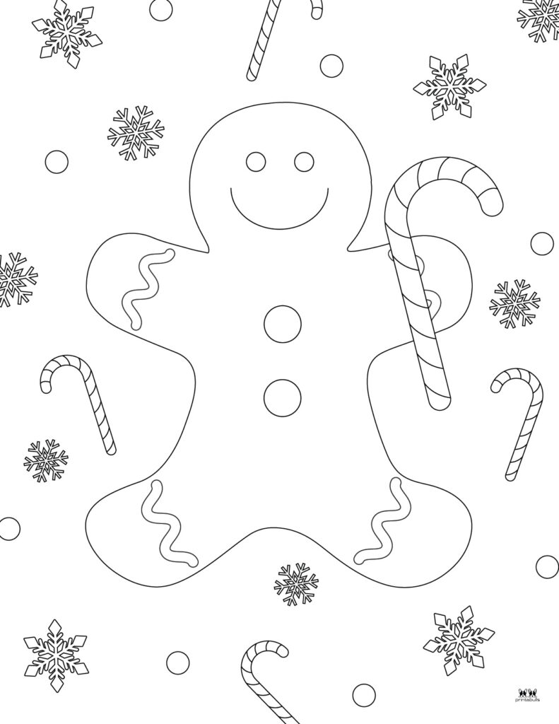 Printable Gingerbread Coloring Page-Page 2