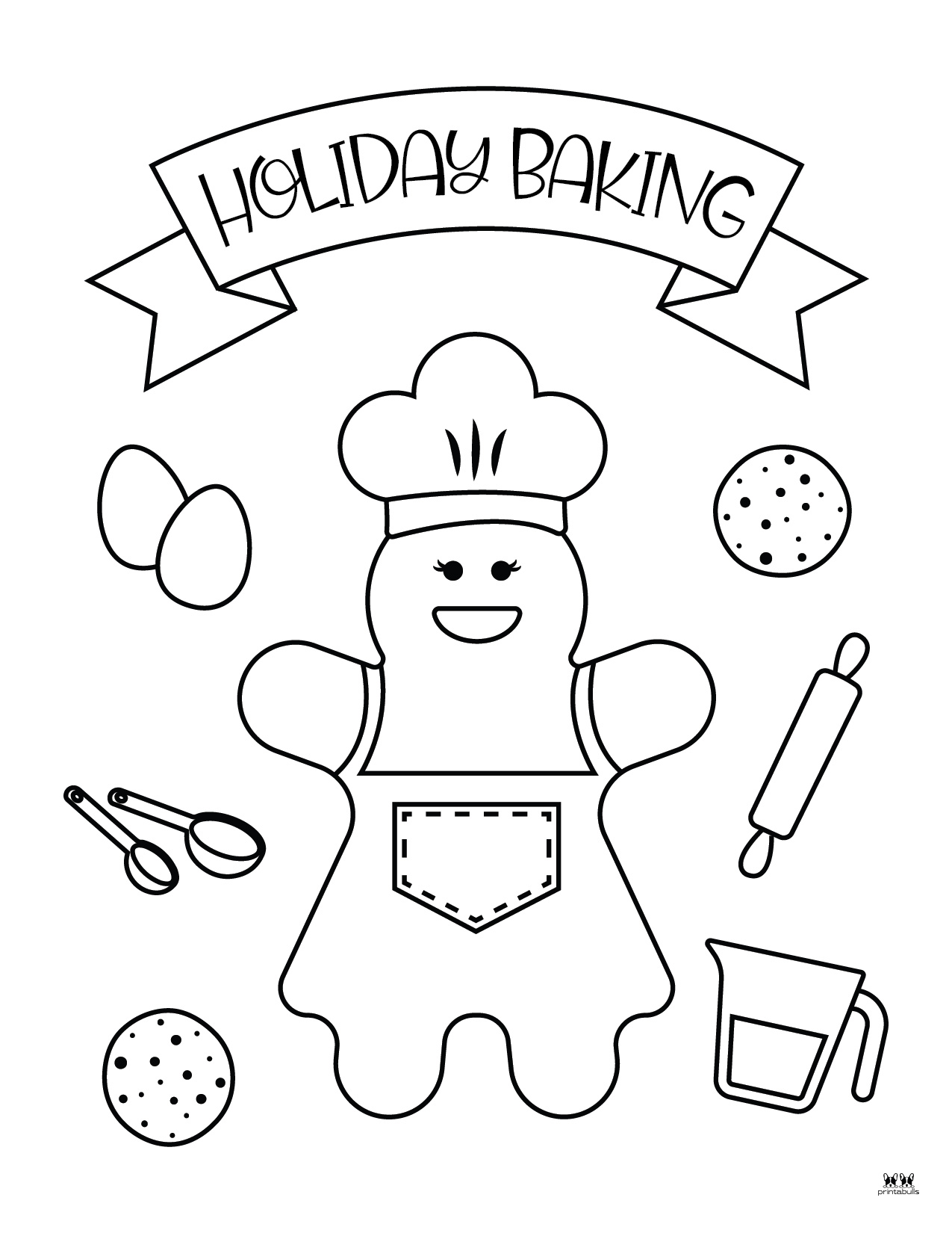 Gingerbread Man Coloring Pages - 20 FREE Printables | Printabulls