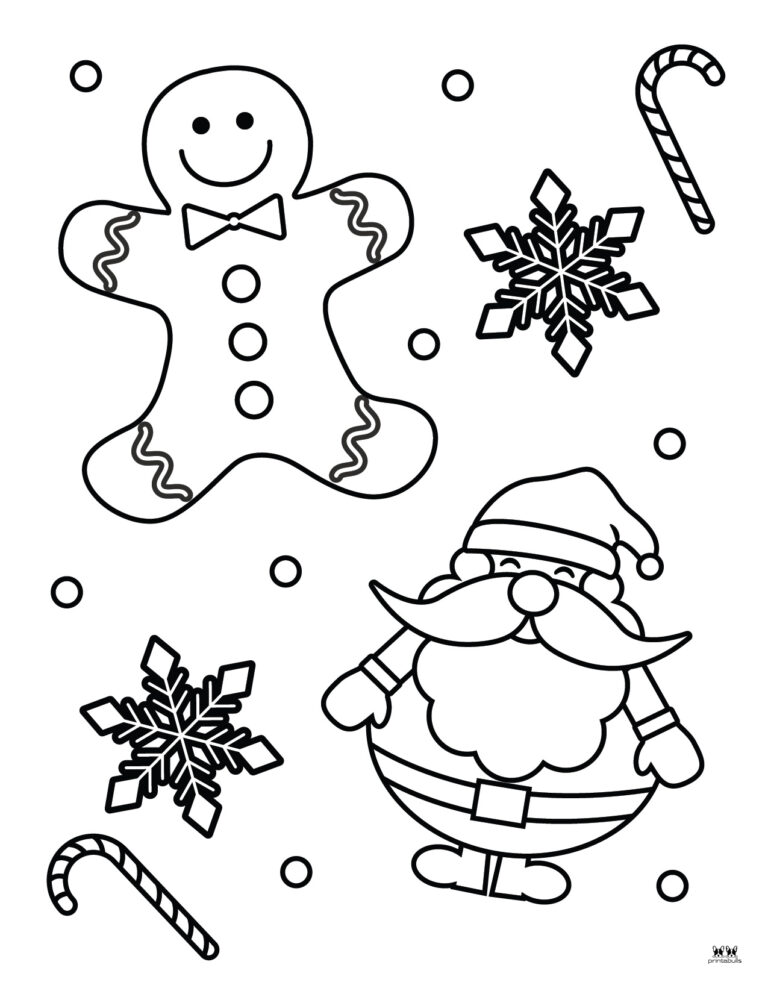 Gingerbread Man Coloring Pages - 20 FREE Printables | Printabulls