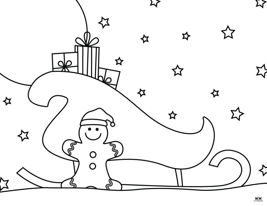 Printable Gingerbread Coloring Page-Page 7