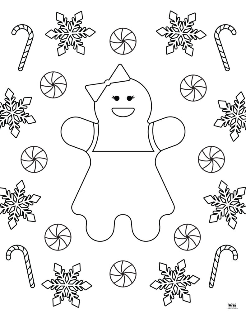 Printable Gingerbread Coloring Page-Page 8