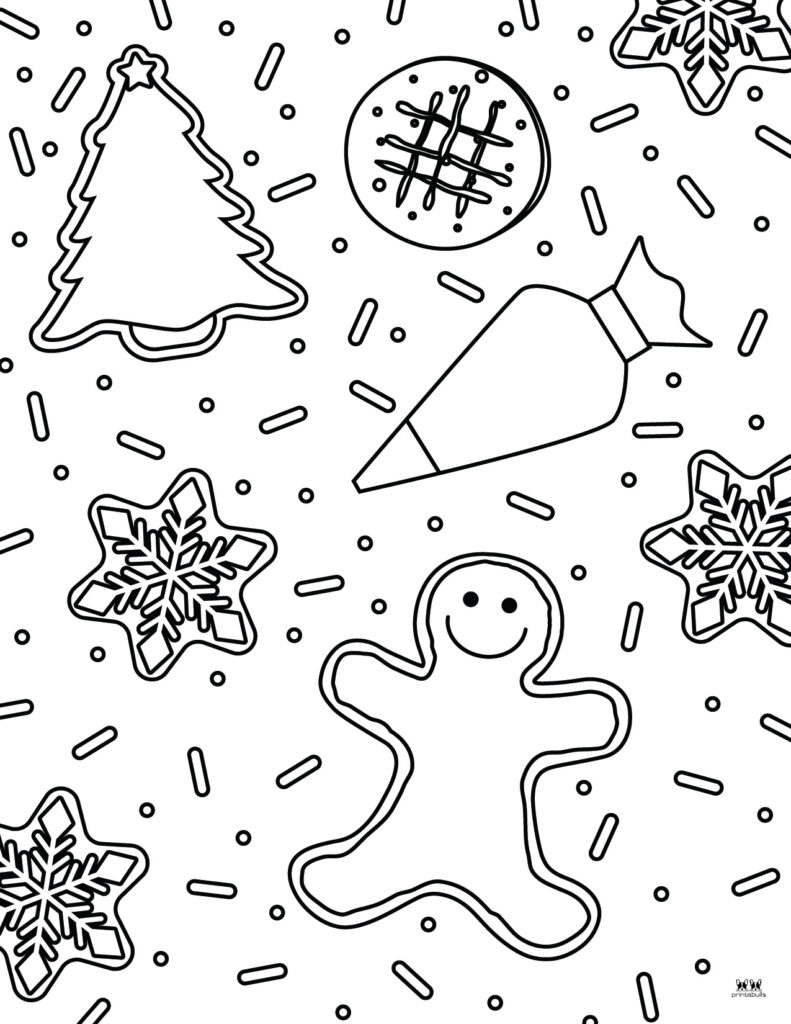 Printable Gingerbread Coloring Page-Page 9