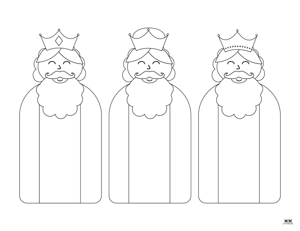 Printable Nativity Scene Coloring Pages-Page 1