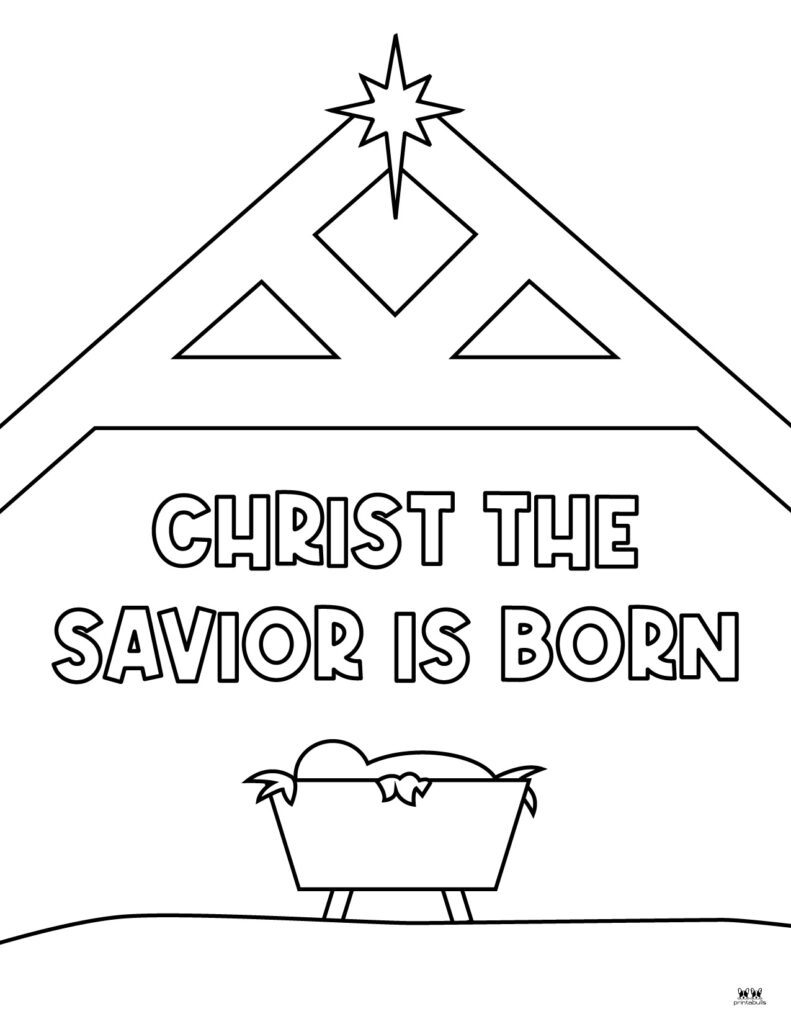 Printable Nativity Scene Coloring Pages-Page 2