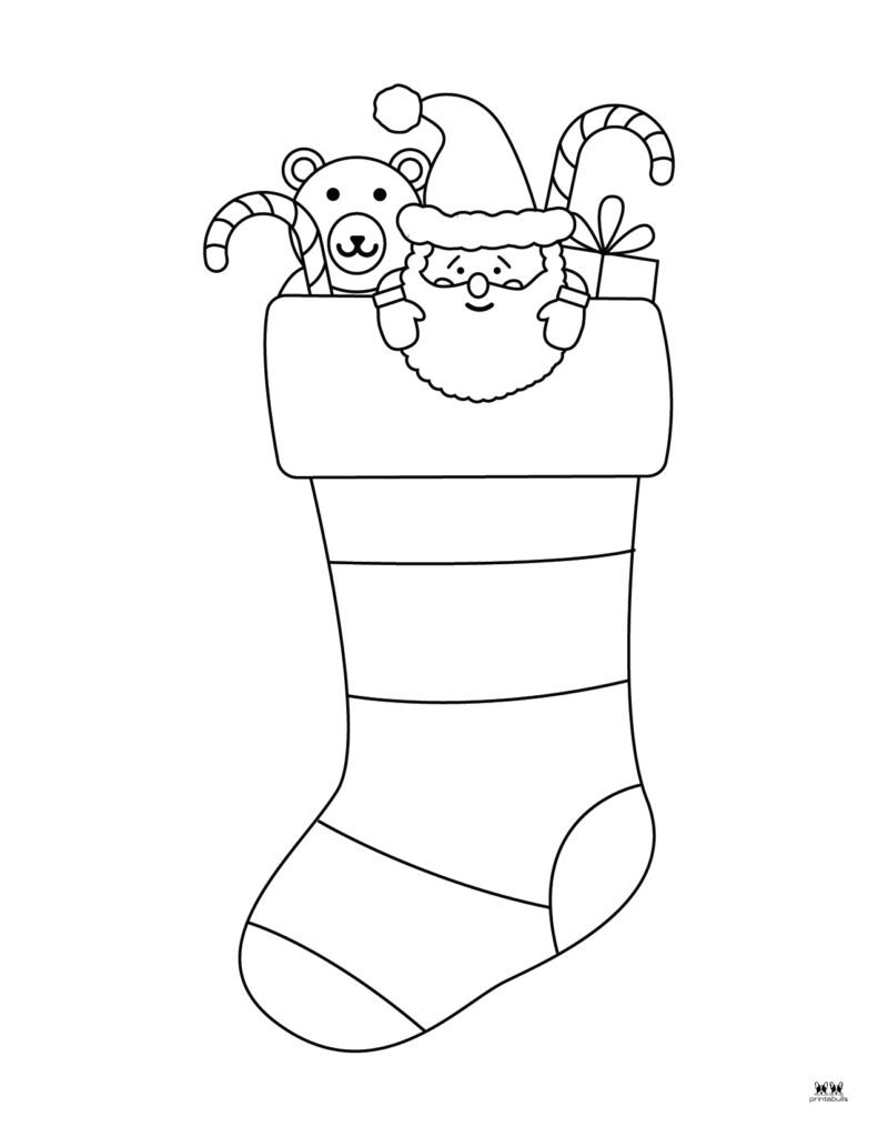 Printable Santa Coloring Page-Page 1