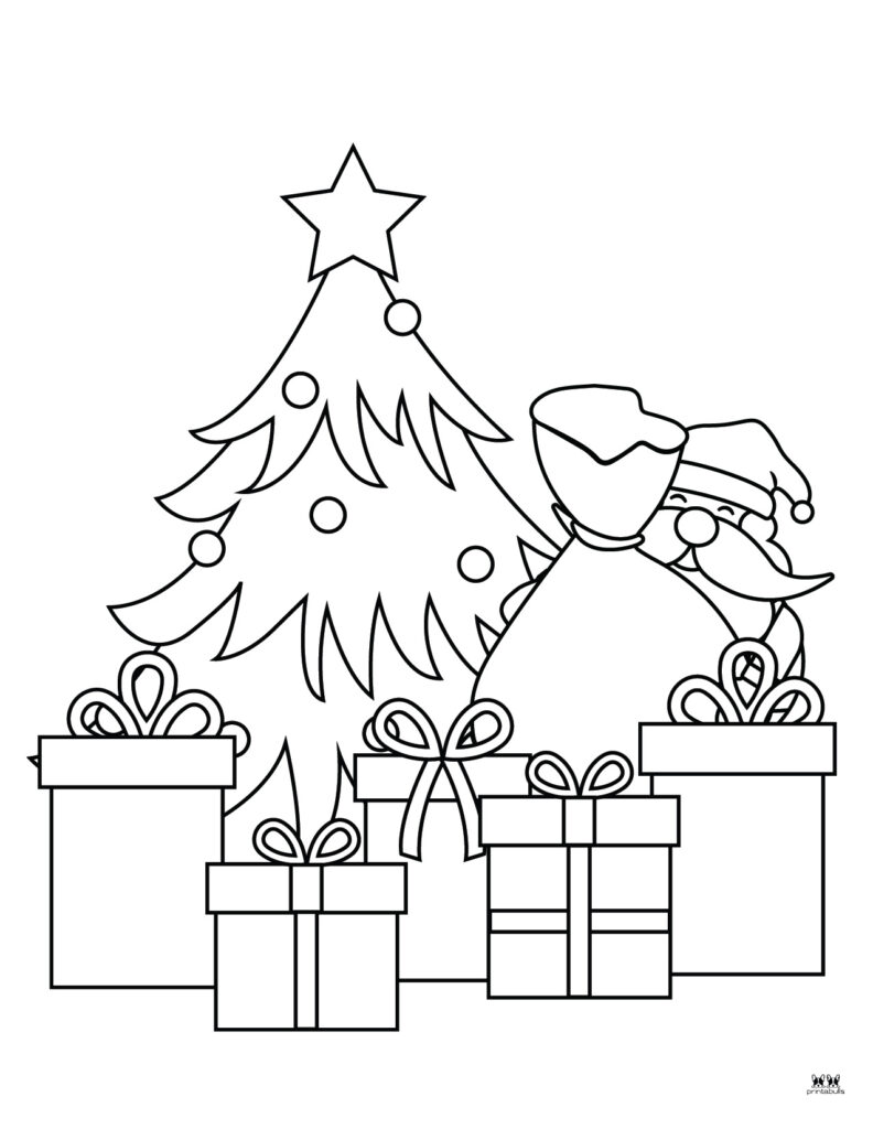 Printable Santa Coloring Page-Page 12