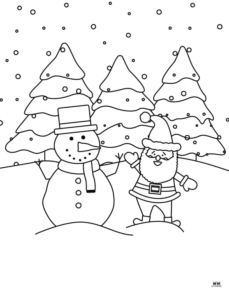 Printable Santa Coloring Page-Page 17