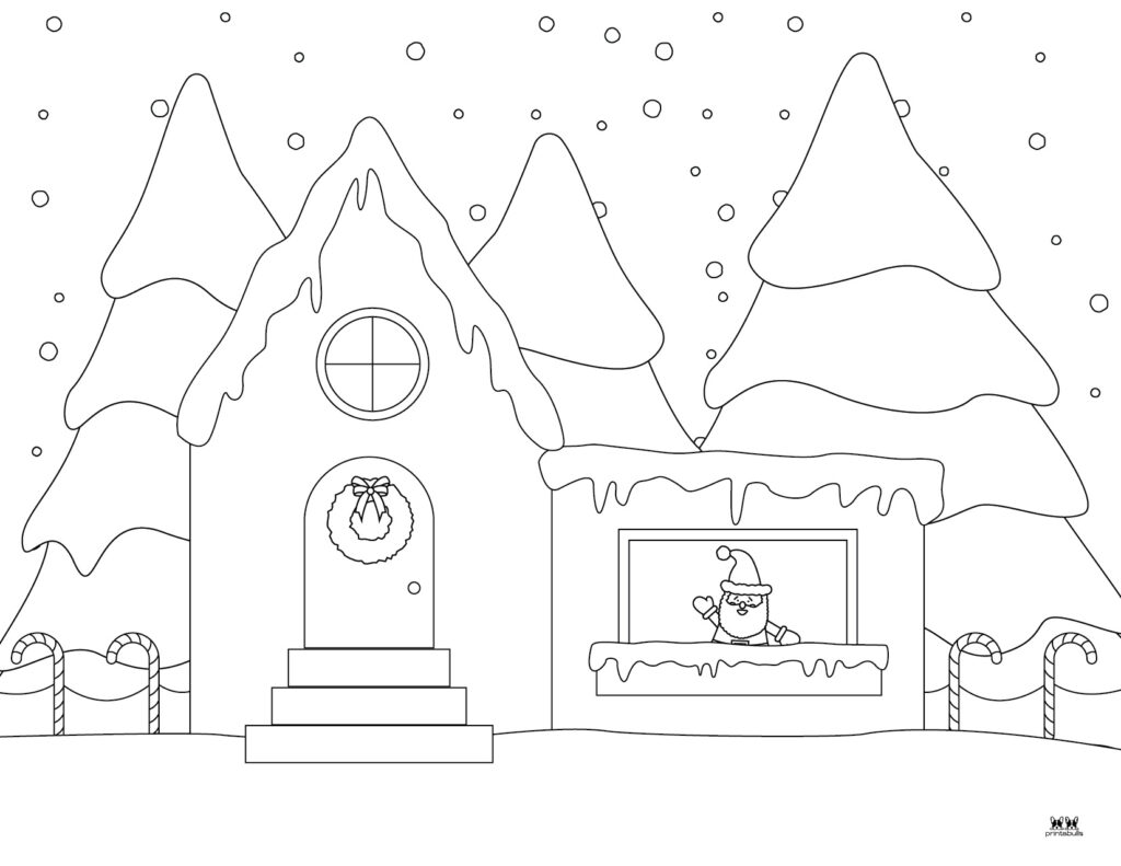 Printable Santa Coloring Page-Page 18