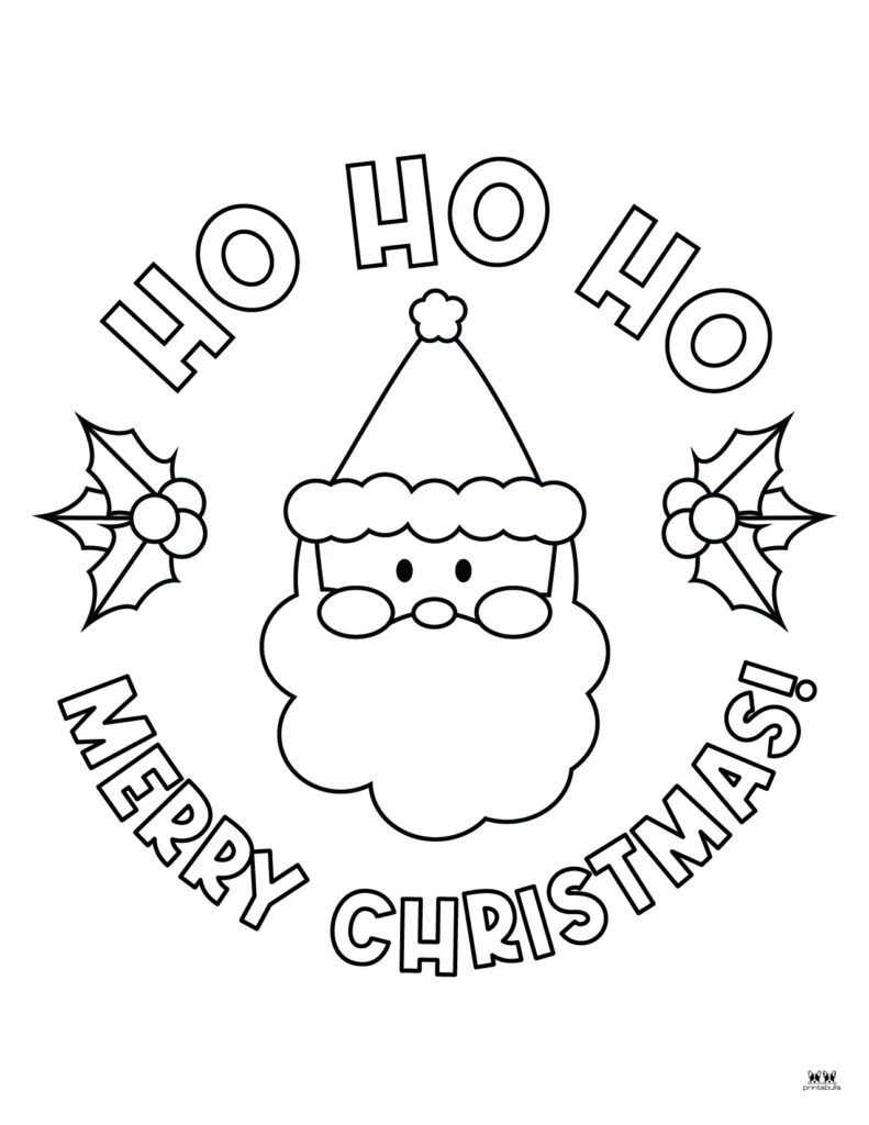 Printable Santa Coloring Page-Page 20