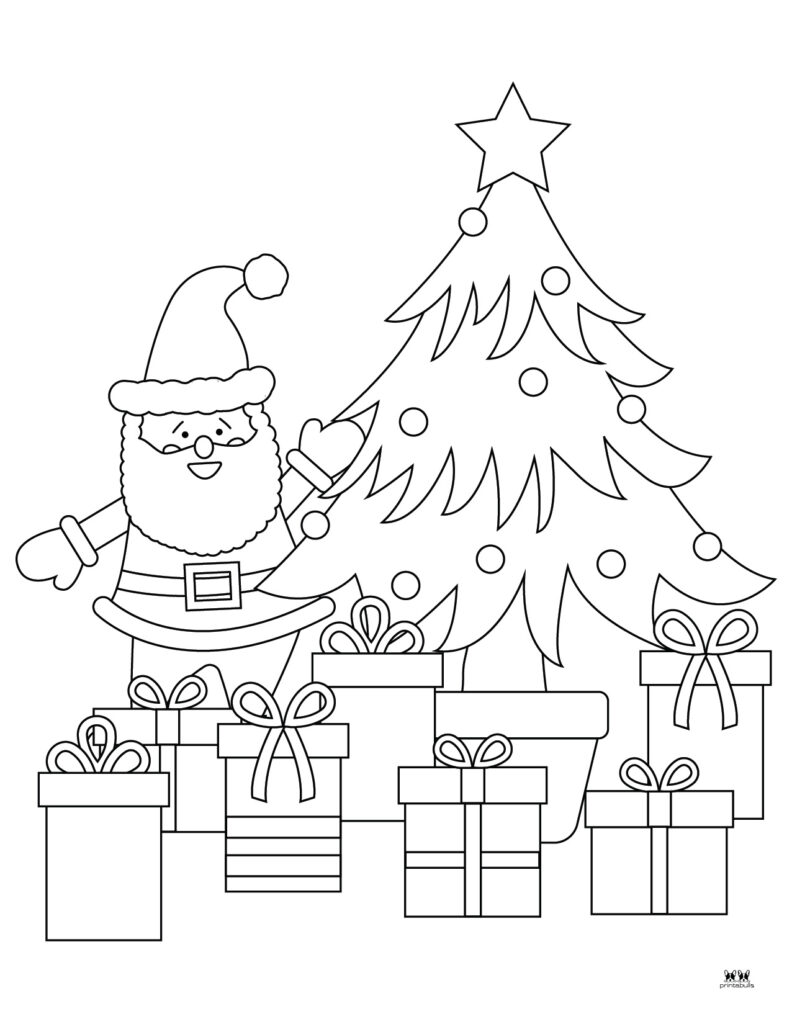 Printable Santa Coloring Page-Page 5