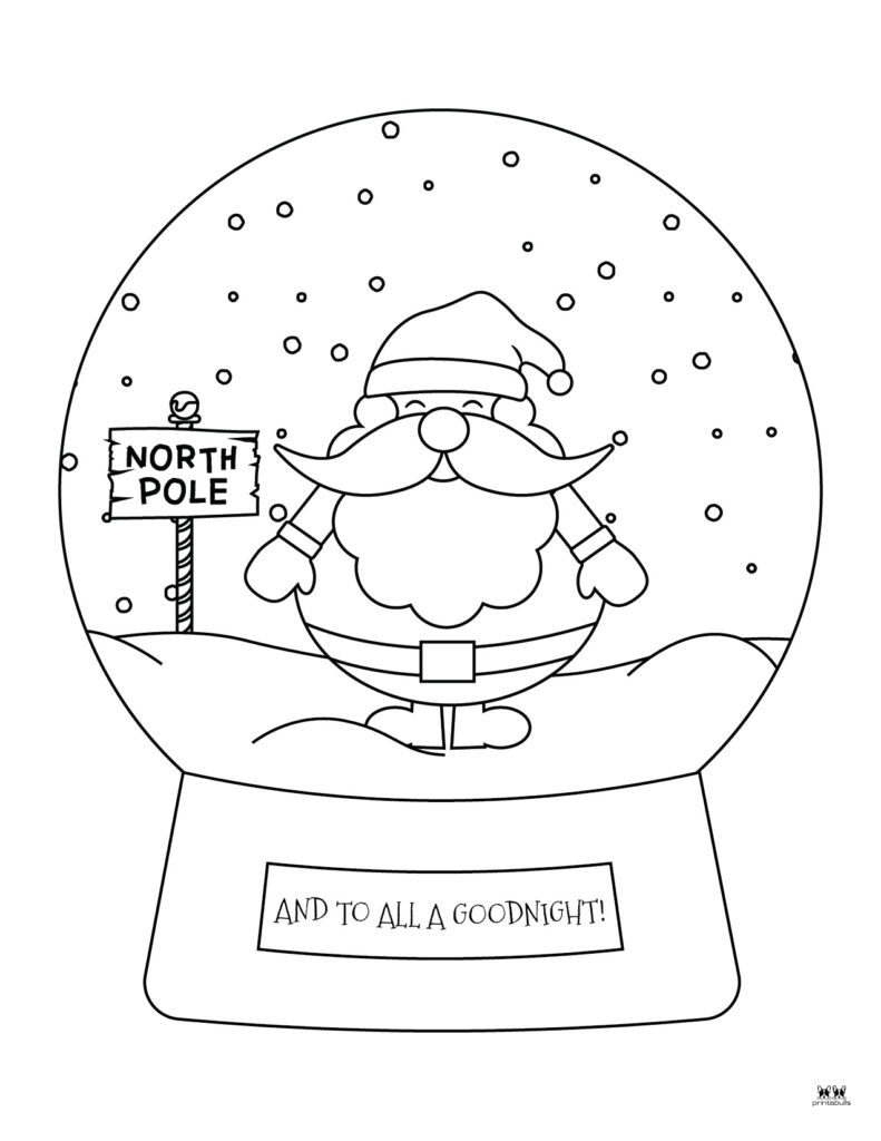 Printable Santa Coloring Page-Page 9