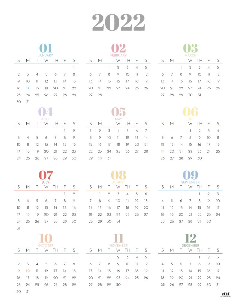 Printable 2022 Calendar-Calendar 13