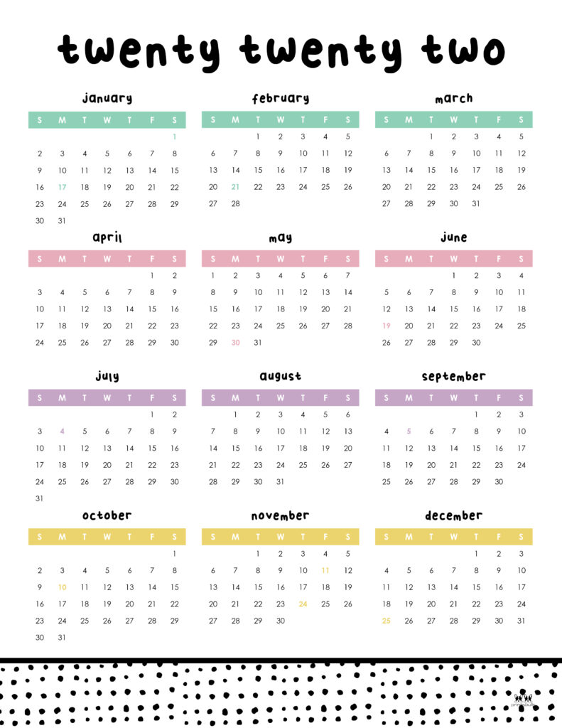 Printable 2022 Calendar-Calendar 18