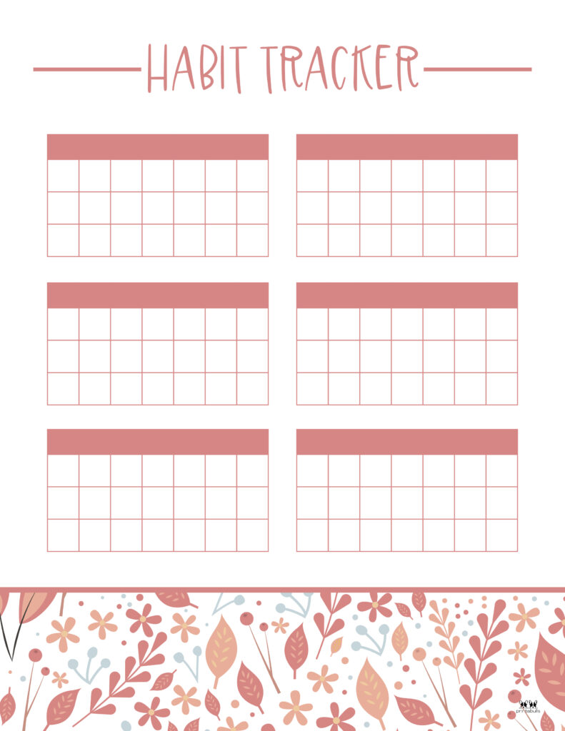 Printable Habit Tracker-Tracker 11