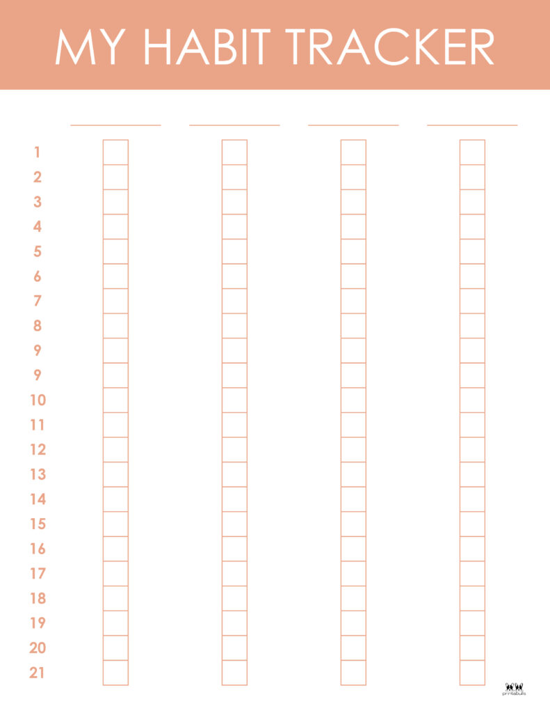 Printable Habit Tracker-Tracker 13