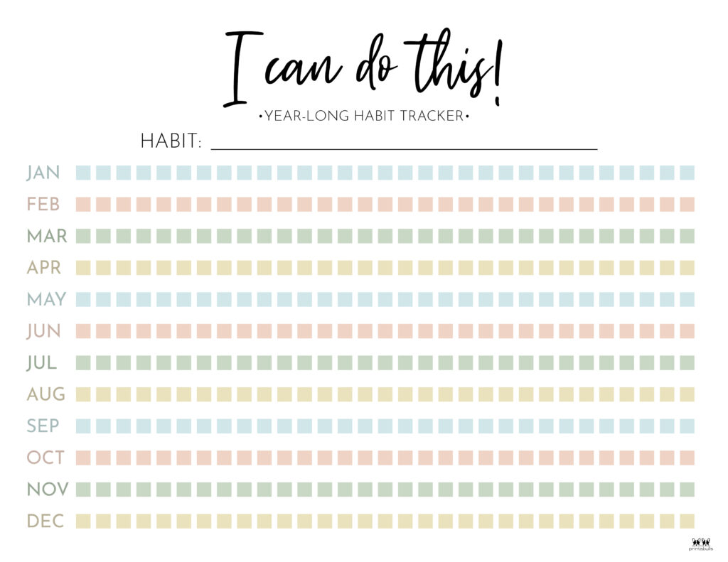 Printable Habit Tracker-Tracker 14