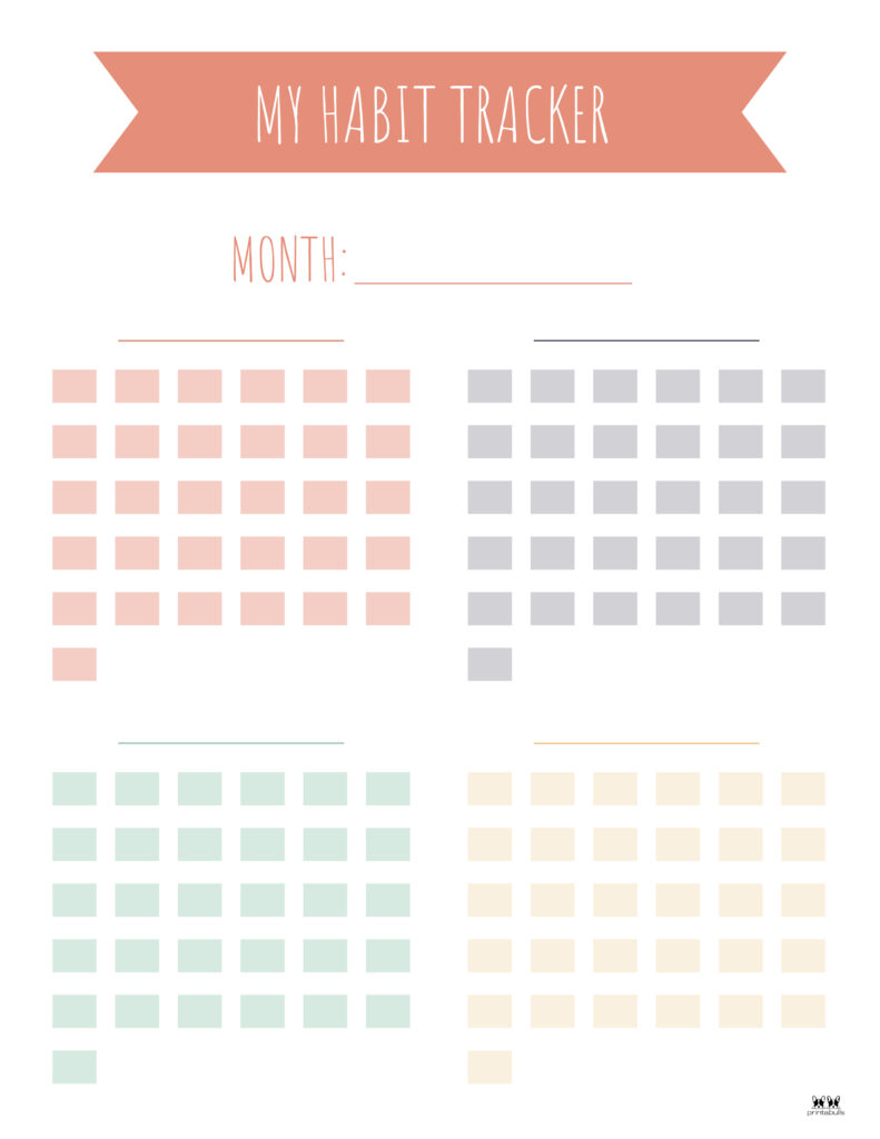 Printable Habit Tracker-Tracker 3