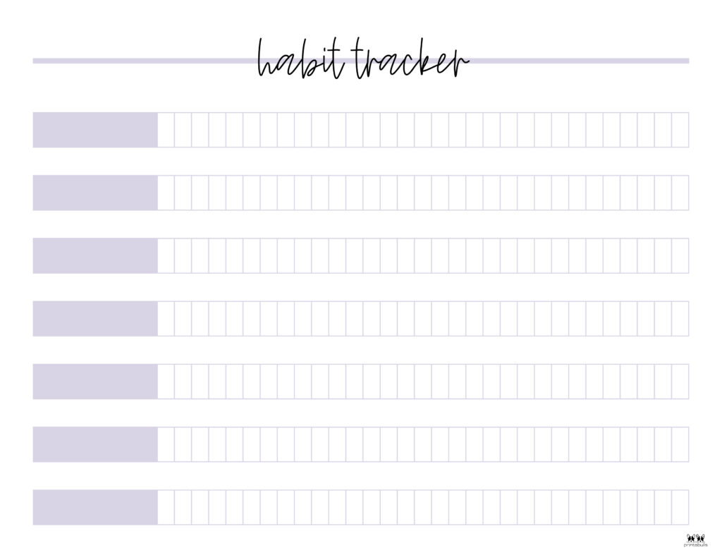 Printable Habit Tracker-Tracker 4