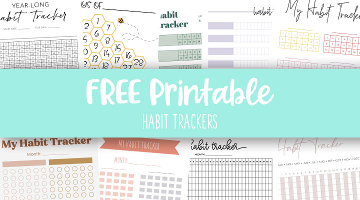 Habit Tracker Bookmark Printable Sidebar