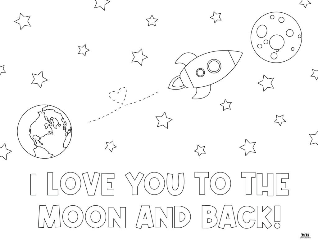 Printable Love Coloring Page-Page 1