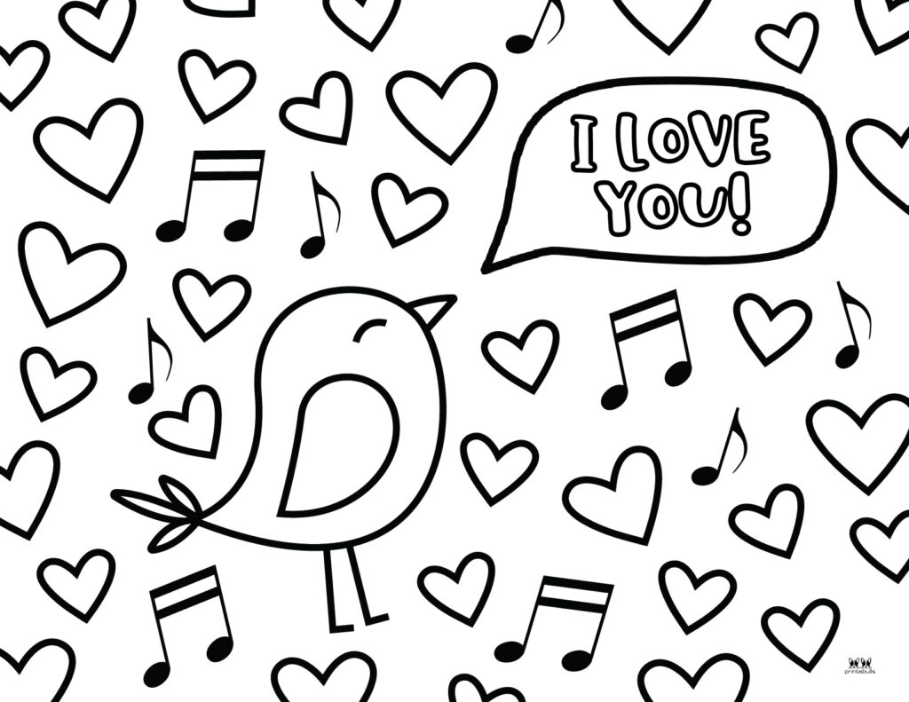Printable Love Coloring Page-Page 10