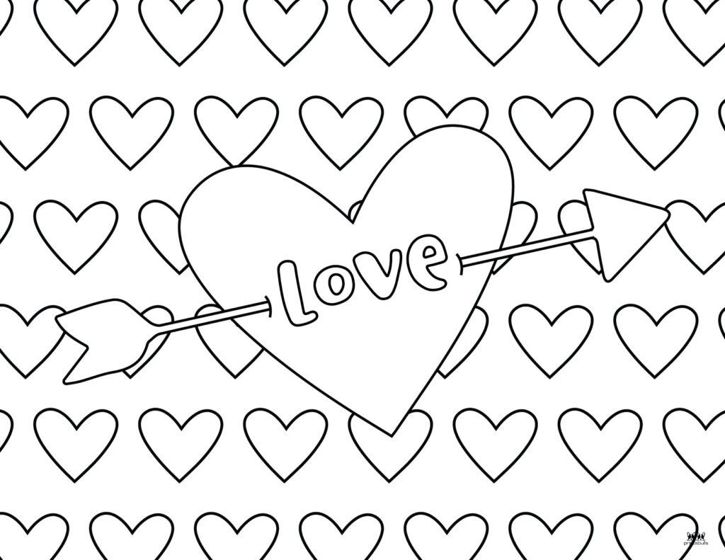 Printable Love Coloring Page-Page 11