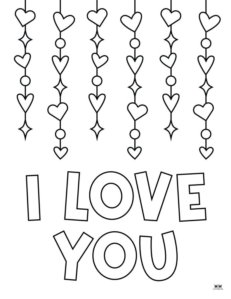 Printable Love Coloring Page-Page 12