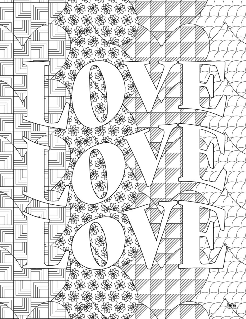Printable Love Coloring Page-Page 13