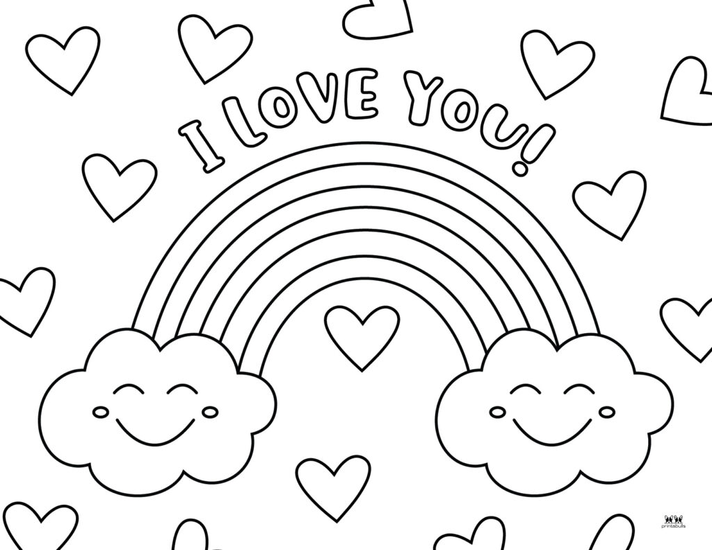 Love & I Love You Coloring Pages   FREE Printables   Printabulls