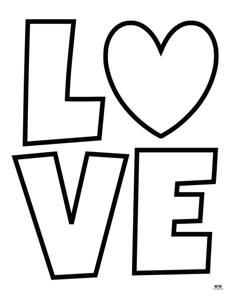 Love &amp; I Love You Coloring Pages - FREE Printables | Printabulls