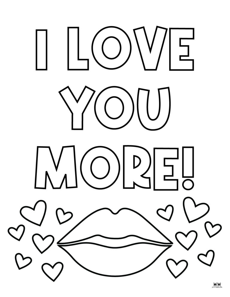Love & I Love You Coloring Pages - FREE Printables | Printabulls