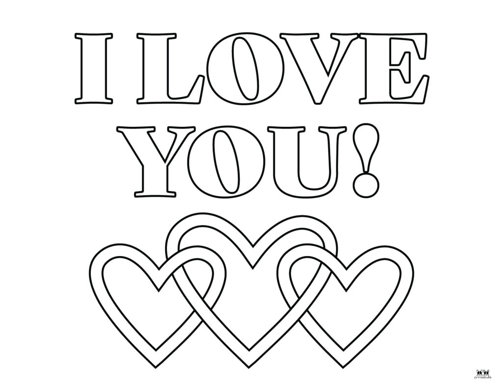 I Love You Coloring Pages For Teenagers Printable