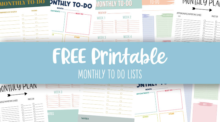 Free Printable To Do Lists