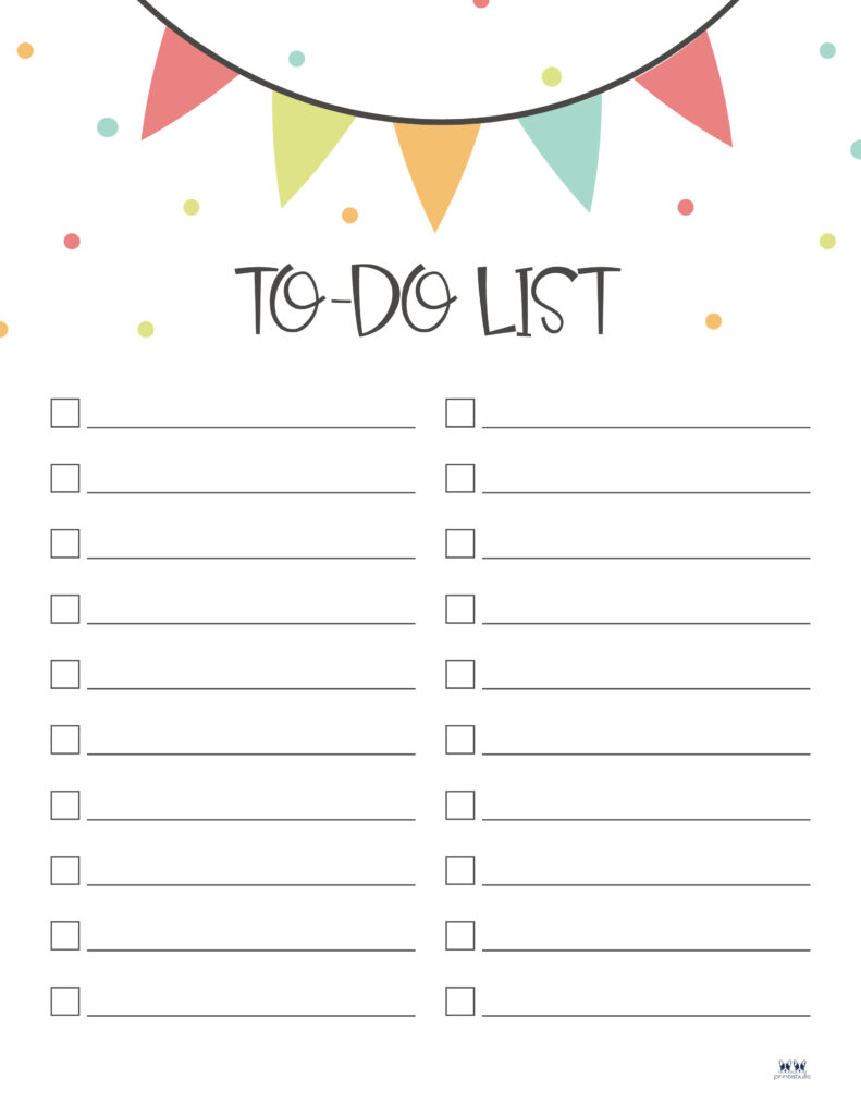 Printable To-Do List-List 1