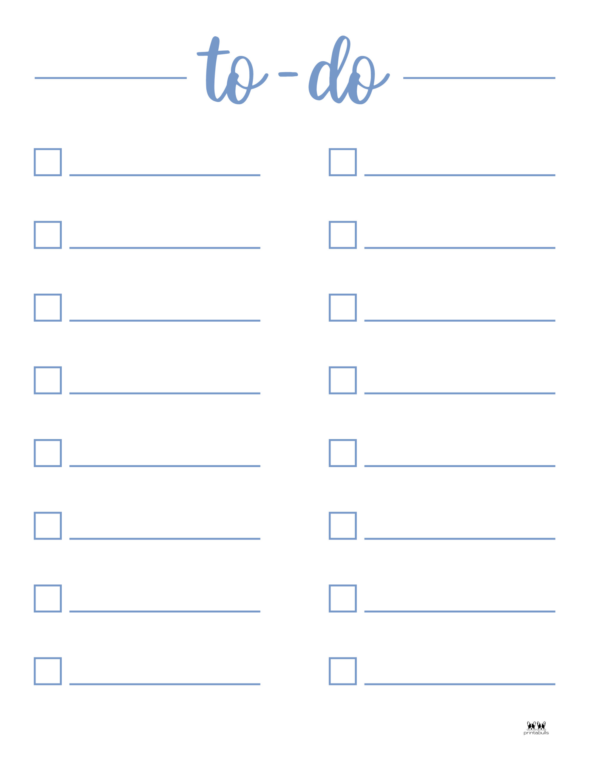 To Do Lists - 31 FREE Printables | Printabulls