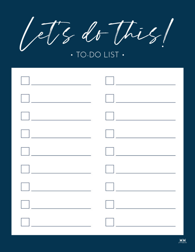 Printable To-Do List-List 15