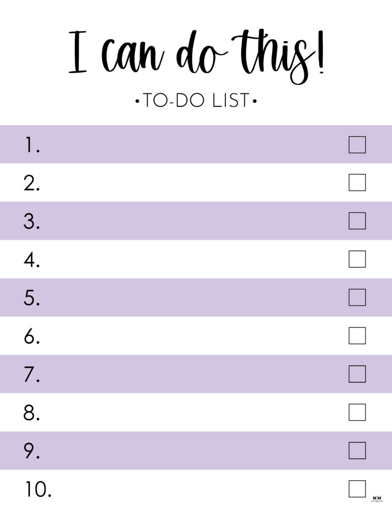 Printable To-Do List-List 16