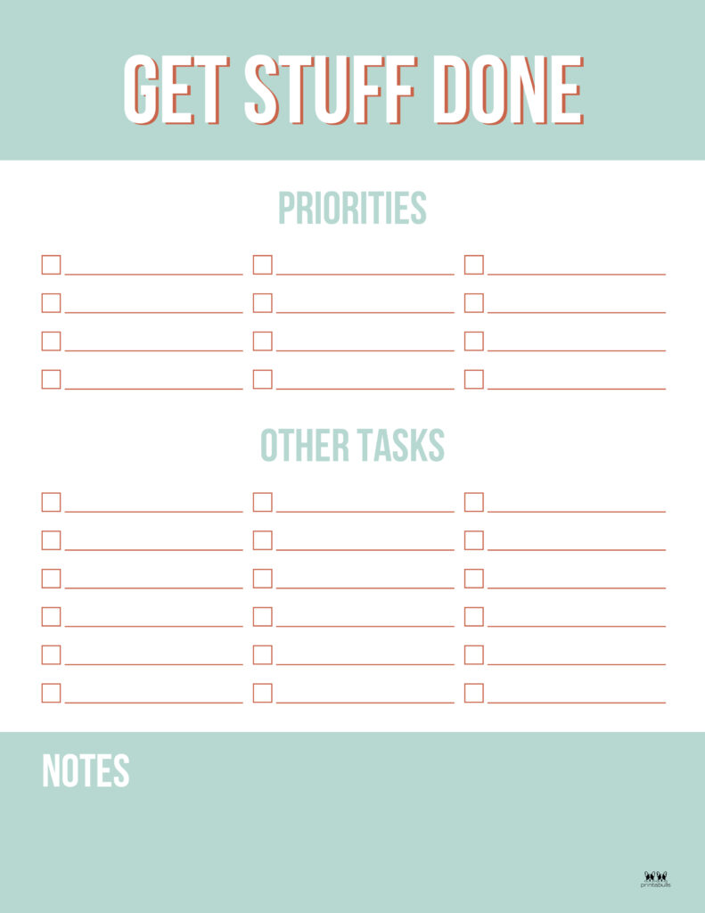 Printable To-Do List-List 18