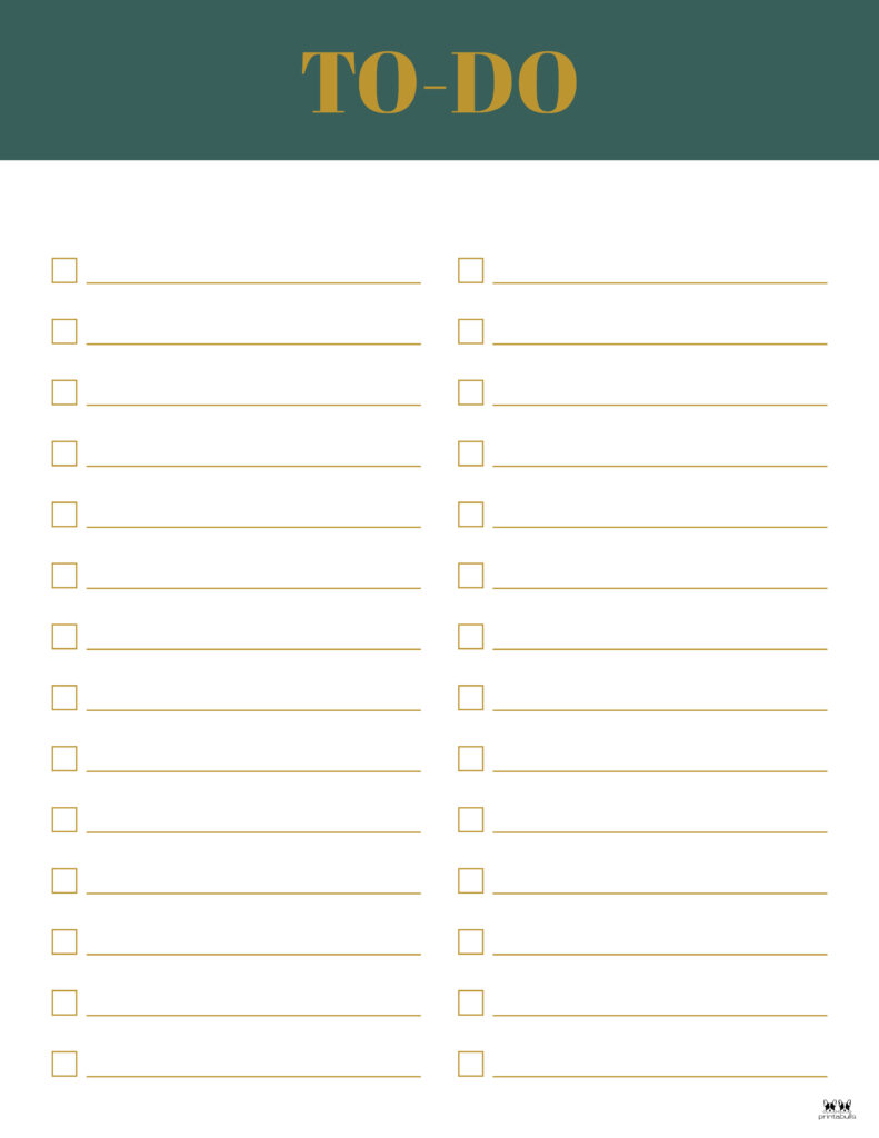 Printable To-Do List-List 19