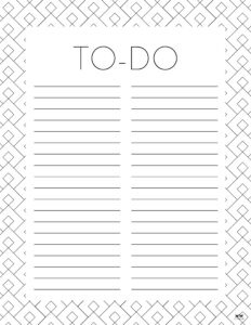 To Do Lists - 31 FREE Printables | Printabulls