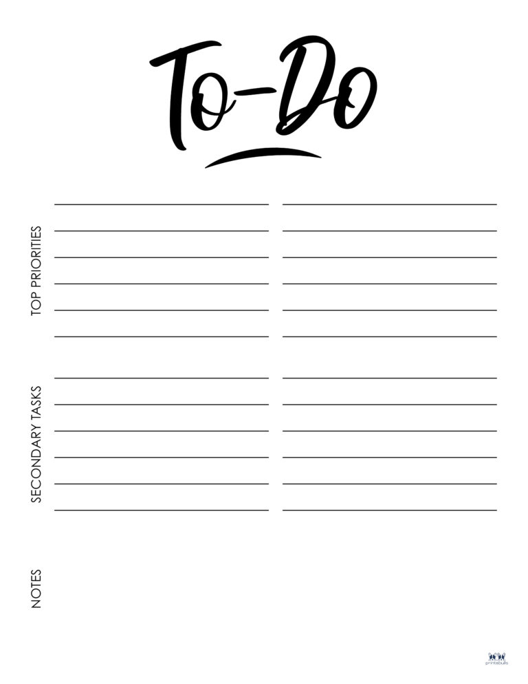 To Do Lists 31 FREE Printables Printabulls
