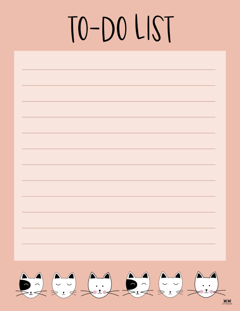 Printable To-Do List-List 25