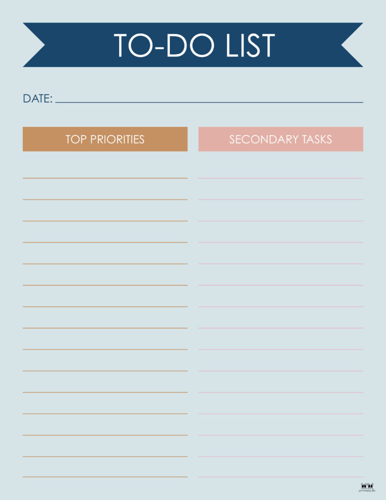 Printable To-Do List-List 26