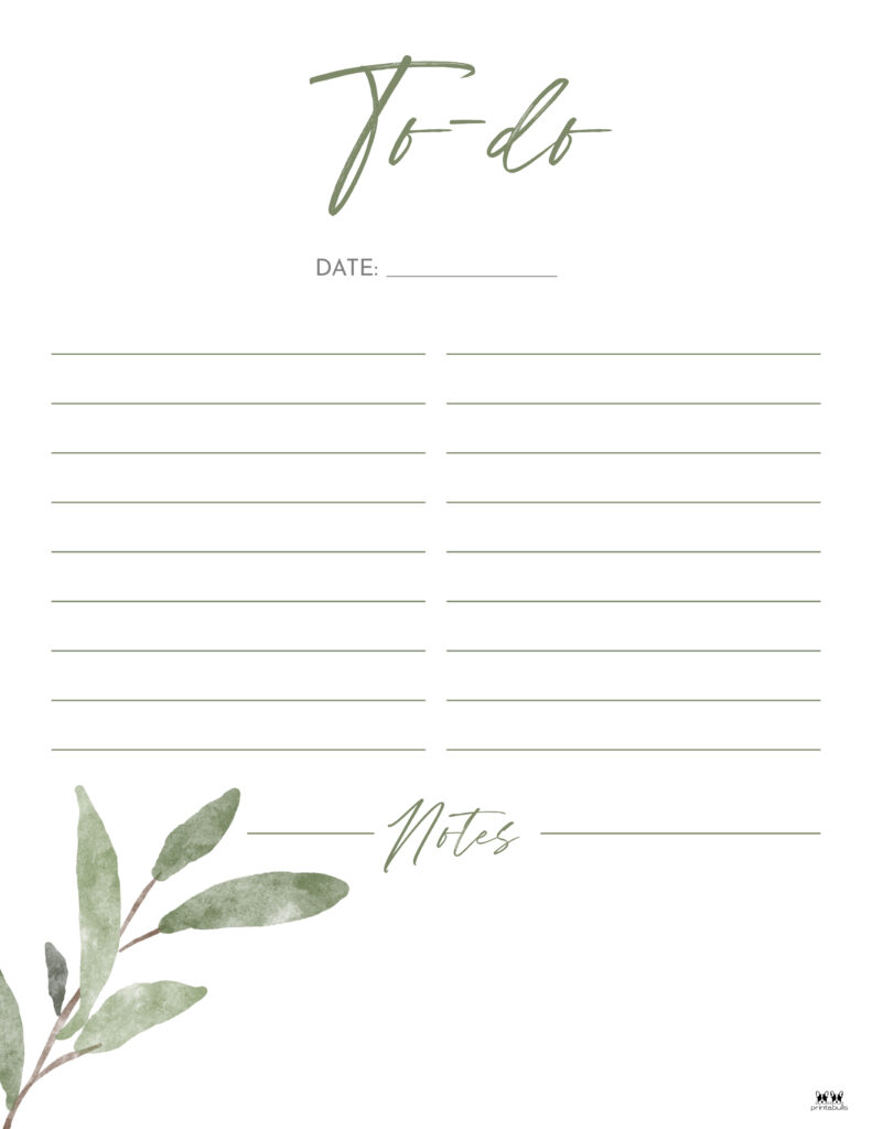 Printable To-Do List-List 28