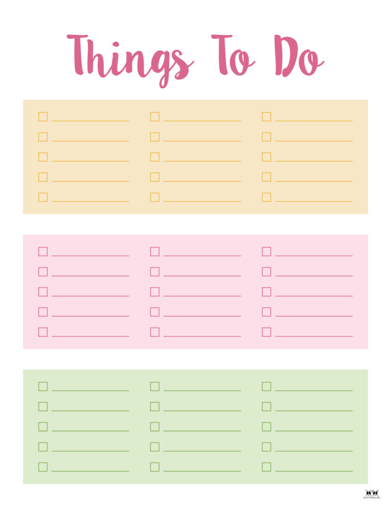 To Do Lists 31 FREE Printables Printabulls To Do Lists 31 FREE Printables Printabulls