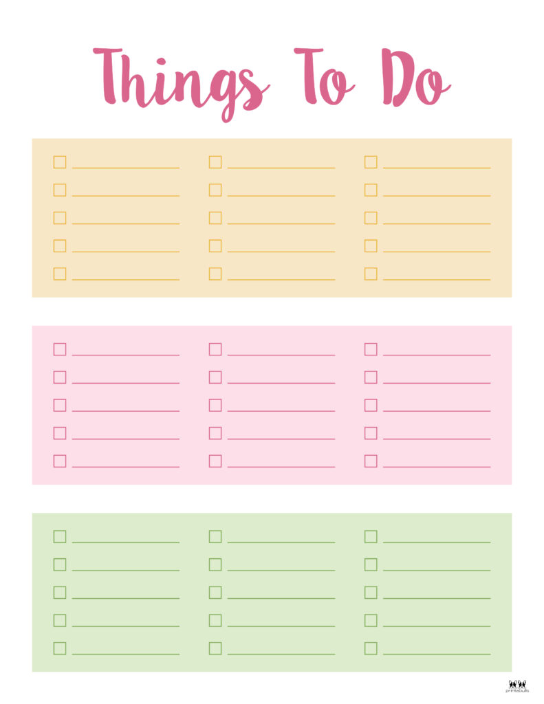 Printable To-Do List-List 30