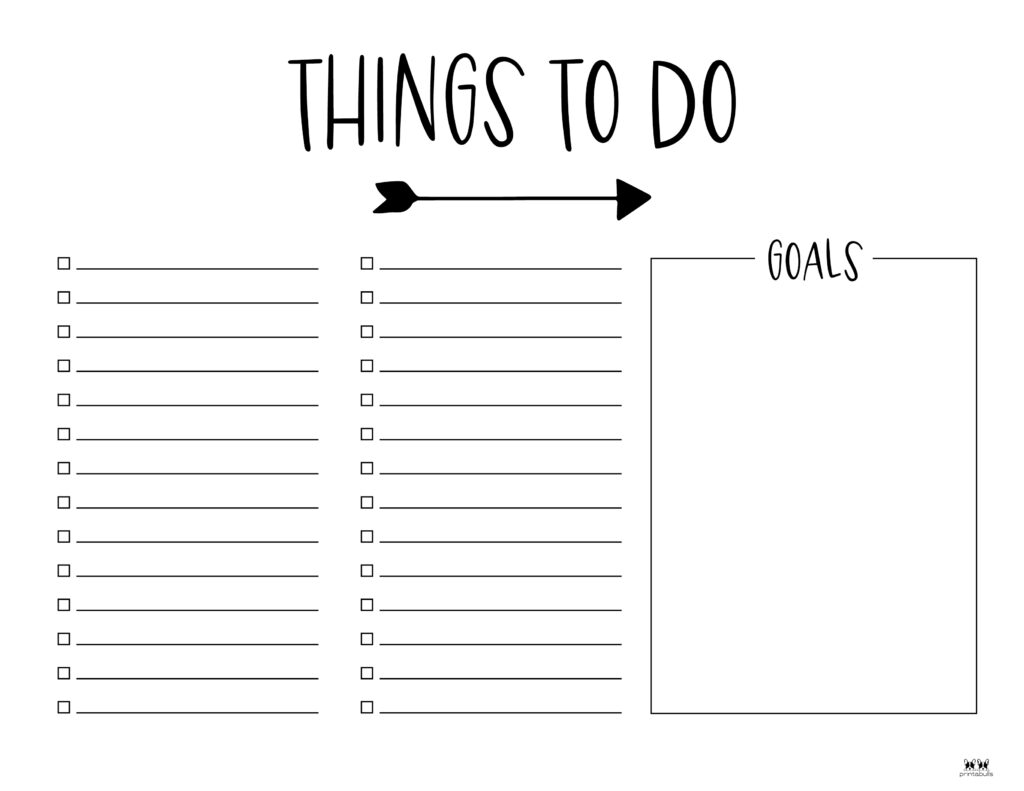 Printable To-Do List-List 4