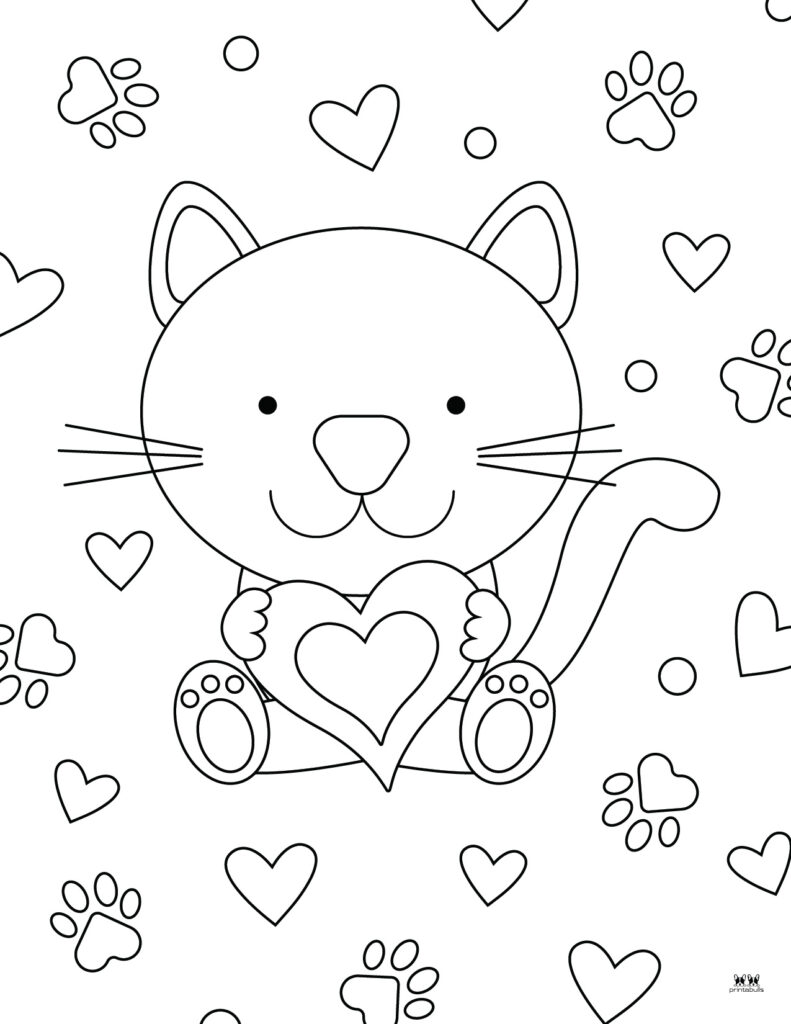 Printable Valentine_s Day Coloring Page-Page 1