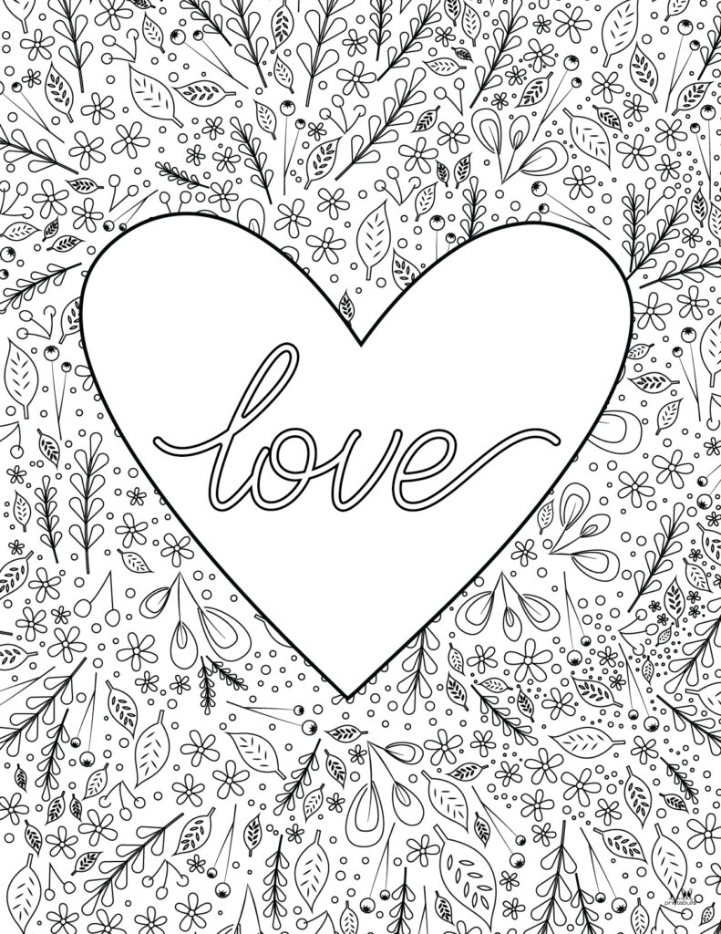 Printable Valentine_s Day Coloring Page-Page 16